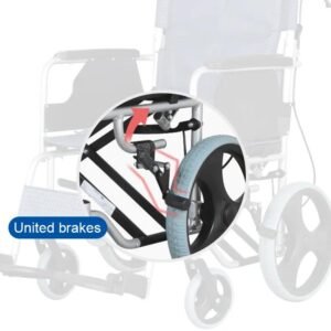 Alternative view of كرسي متحرك للرعاية الطبية - طوي مع مسند ظهر - كرسي بعجلات من الألومنيوم