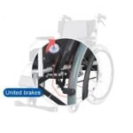 ⁦كرسي المنيوم خفيف الوزن -كفر كبير -مقاس 18إنش -جلسة اسفنجية -قابلية طي الظهر⁩ - الصورة ⁦2⁩