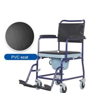 Alternative view of كرسي حمام متحرك استيل - مقاس 18 مع أرجل متحركة