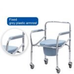 ⁦كرسي حمام بكفرات استيل - دعم مثالي للمرضى وكبار السن⁩ - الصورة ⁦3⁩